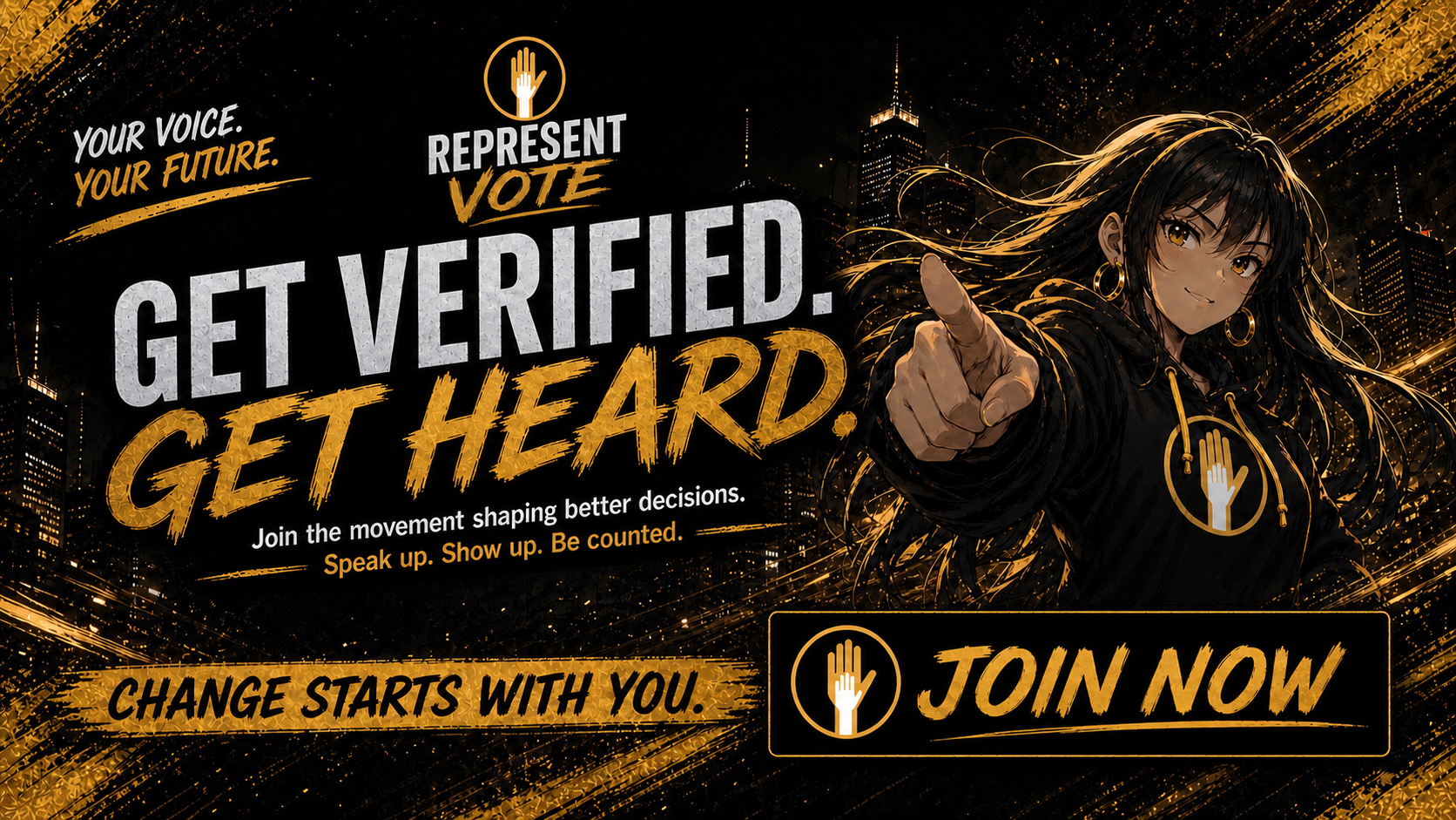 Get Verified. Get Heard. Join Now.
